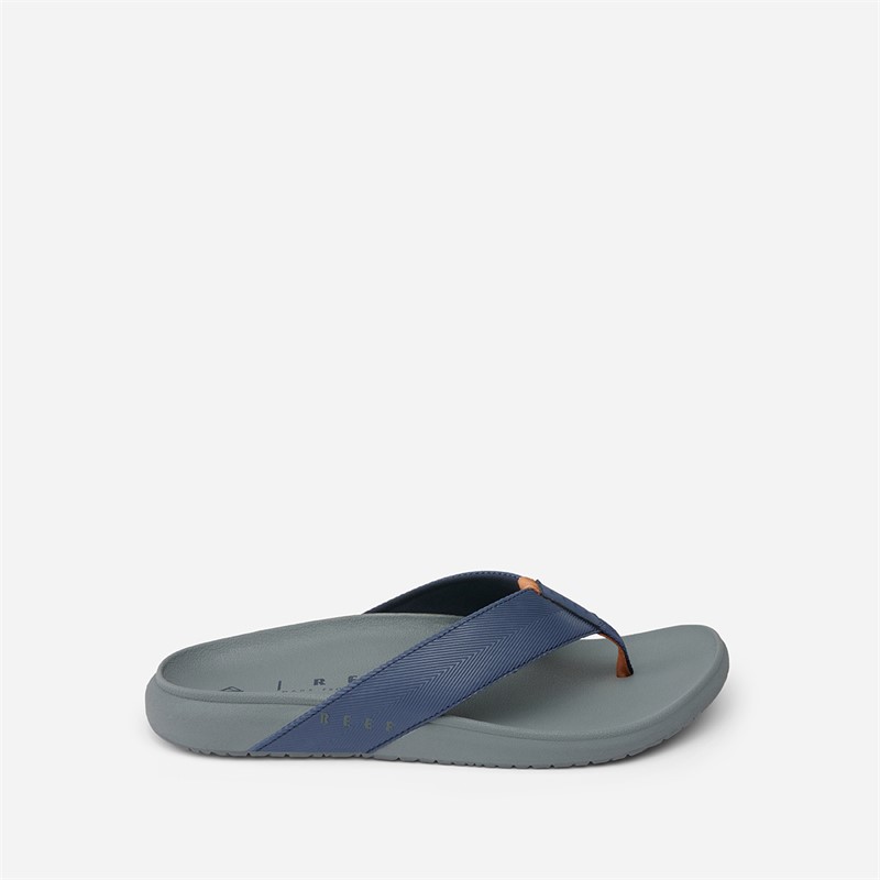 Reef Mens Raglan Flip Flops Charcoal