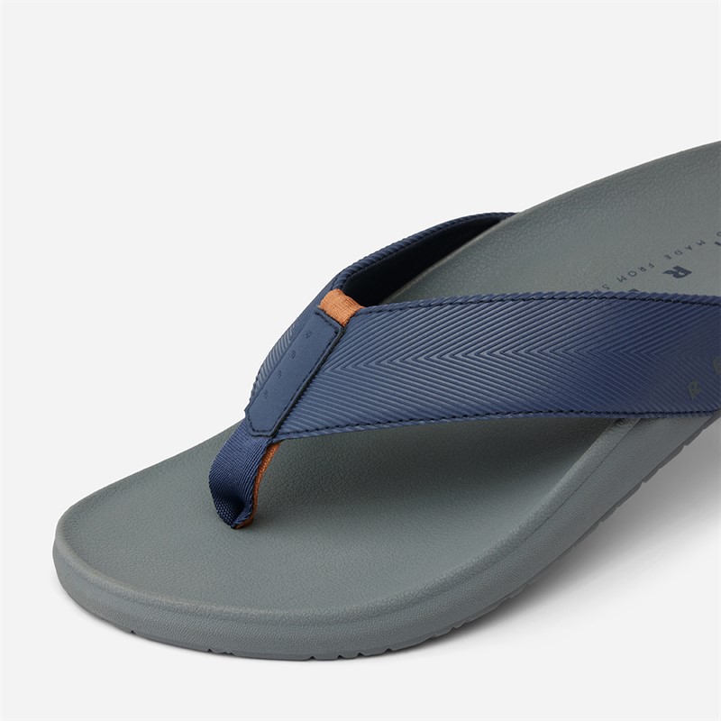 Reef Mens Raglan Flip Flops Charcoal