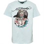 Ed Hardy Chłopięce Bulldog T-shirty Lekki Niebieski
