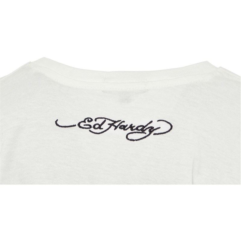 Ed Hardy Infant Chest Anchor Print T-Shirt White