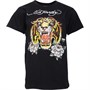 Ed Hardy Girls Tiger Print T-Shirt True Black