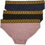 Ed Hardy Womens Morandi Three Pack Briefs Dusty Pink/Black/Navy