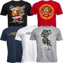 Ed Hardy Mens Carpa Five Pack Sleepwear T-Shirts Black/White/Red/Navy/Grey Marl