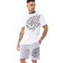 Ed Hardy Mens Venez Lounge Set White/Grey Marl