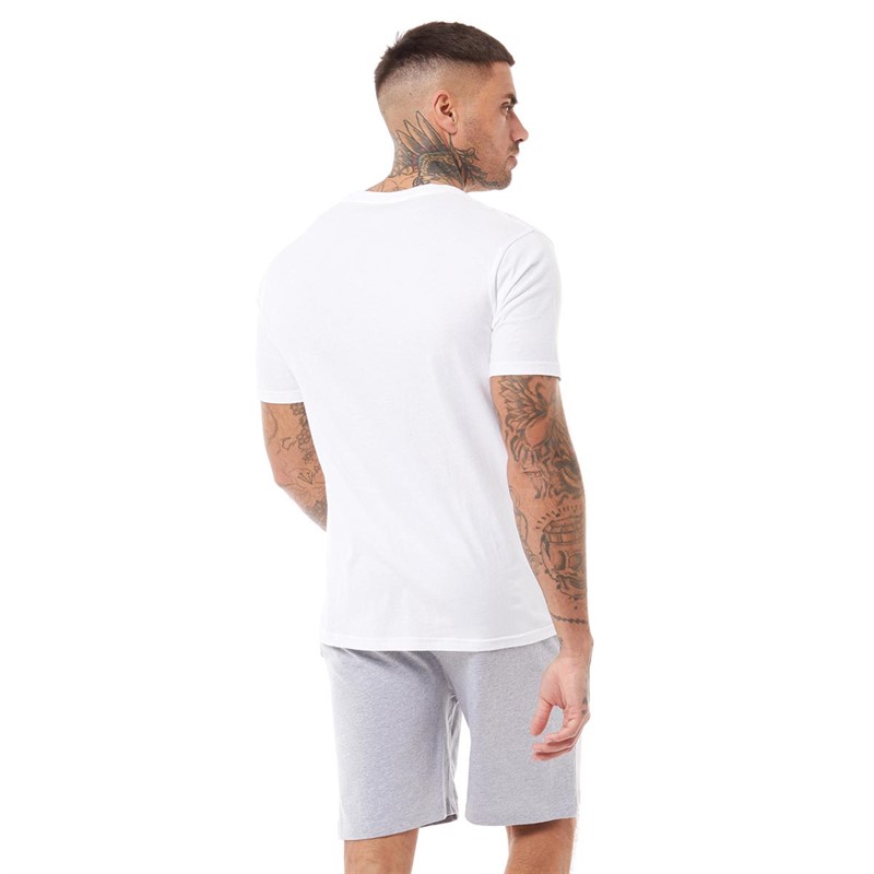 Ed Hardy Mens Venez Lounge Set White/Grey Marl