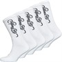 Ed Hardy Mens Montal Five Pack Crew Socks White
