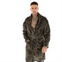 Ed Hardy Mens Hynes Dressing Gown Khaki