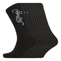 Ed Hardy Mens Geralt Ten Pack Crew Socks Black