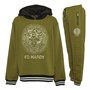 Ed Hardy Boys Zip Through Tracksuit Olive Branch