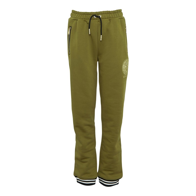Ed Hardy Boys Zip Through Tracksuit Olive Branch
