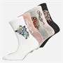 Ed Hardy Womens Lorenna Five Pack Dress Socks Assorted