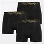 Ed Hardy Mens Ramol Three Pack Boxers Black