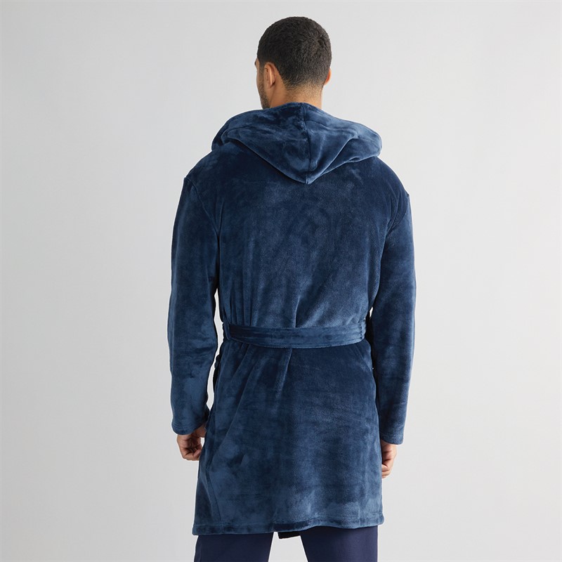 Ed Hardy Mens Titan Dressing Gown Navy