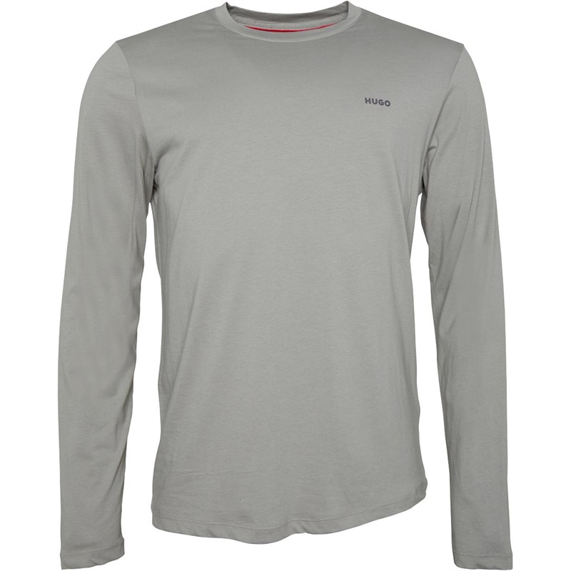 HUGO Herre Derol T-shirts med lange ærmer Grå