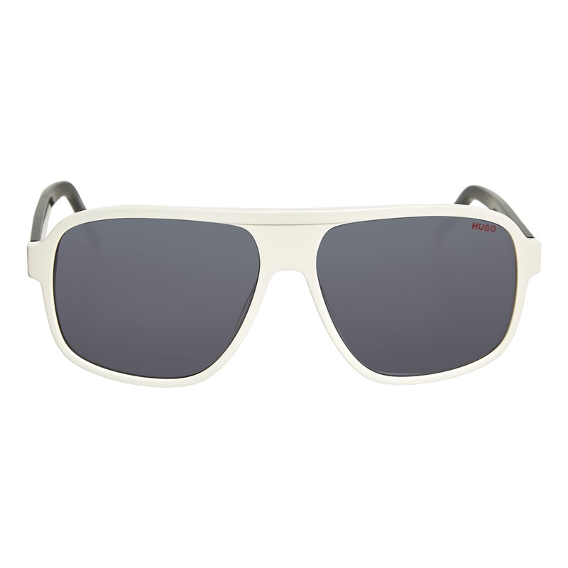 HUGO Mens Sunglasses White/Grey