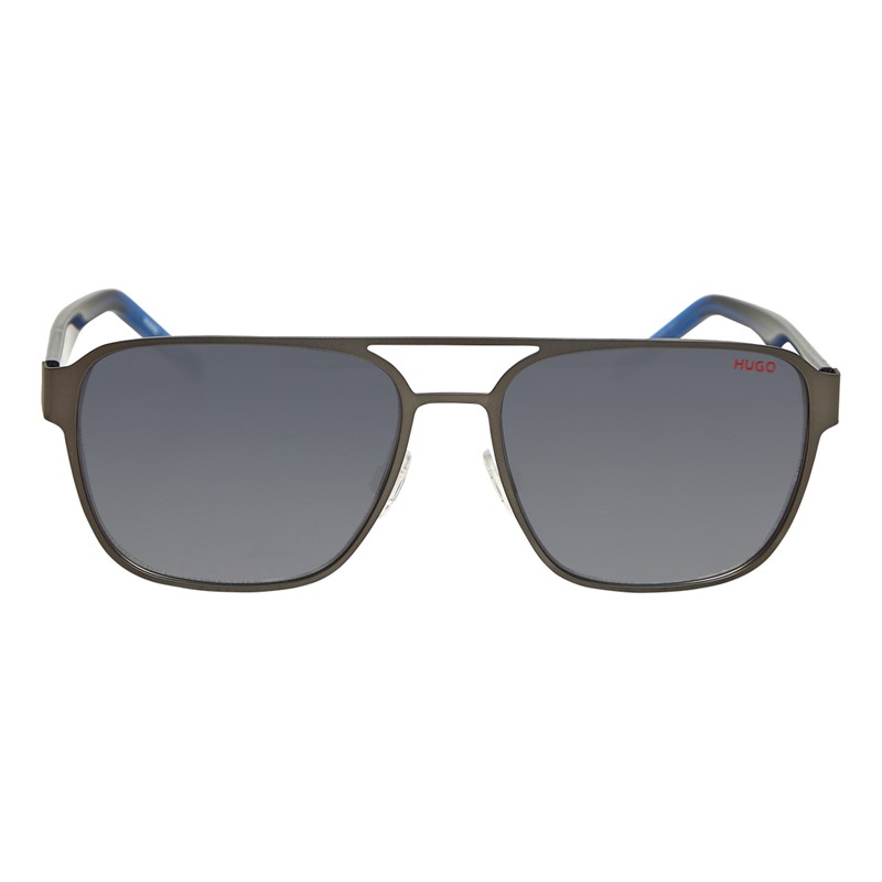 HUGO Mens Sunglasses Black/Blue