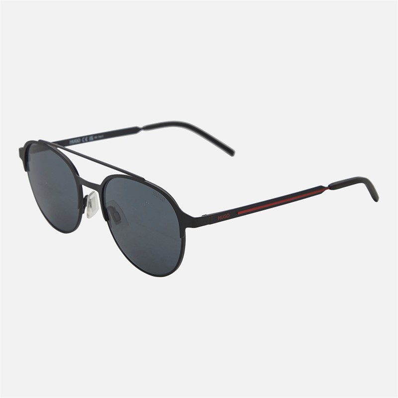HUGO Mens Sunglasses Matte Black