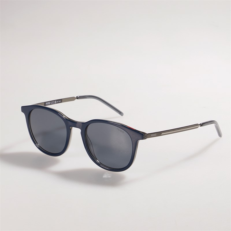 HUGO Heren Zonnebril Grijs Blauw