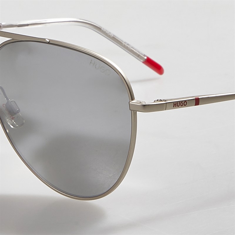 HUGO Mens Sunglasses Matte Palladium