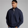 HUGO Herren Neeler Half Zip Sweatshirt Navy