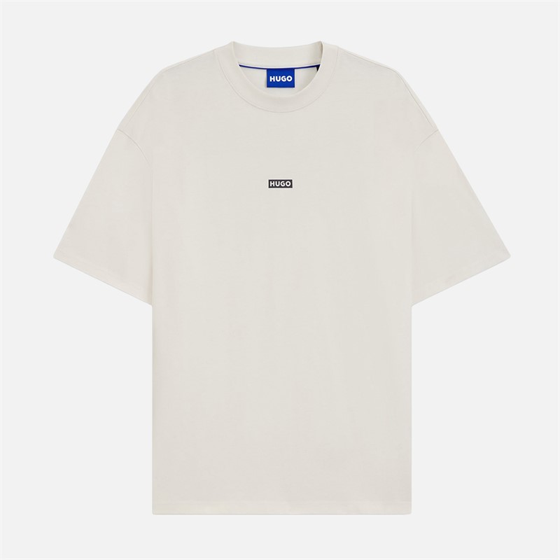 HUGO Herren Nalono T Shirt Open White