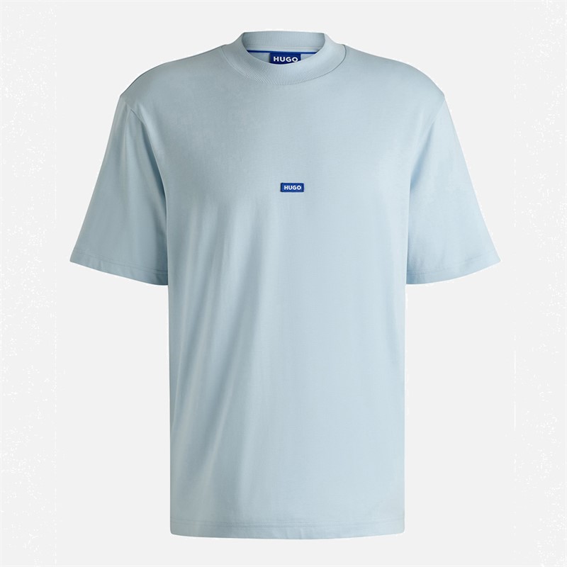 HUGO Herren Nieros T Shirt Light/Pastel Blue