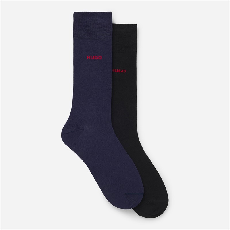 HUGO Herren Zwei Paar Socken Dark Blue