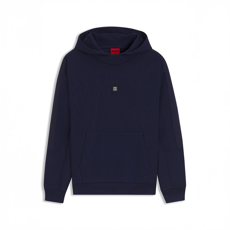 HUGO Herren Danovohood Hoodie Dark Blue