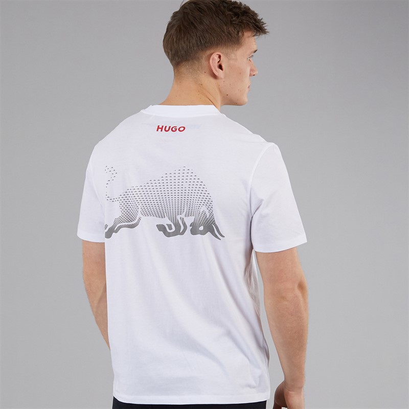 HUGO Vcarb T-shirt dla niego kolor Biały