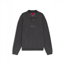 HUGO Heren Delwy Sweater Dark Grey