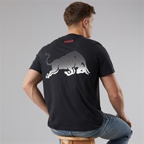 HUGO Vcarb T-shirt dla niego kolor Czarny