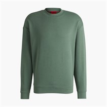 HUGO Herre Dapocrew Sweatshirt Open Green