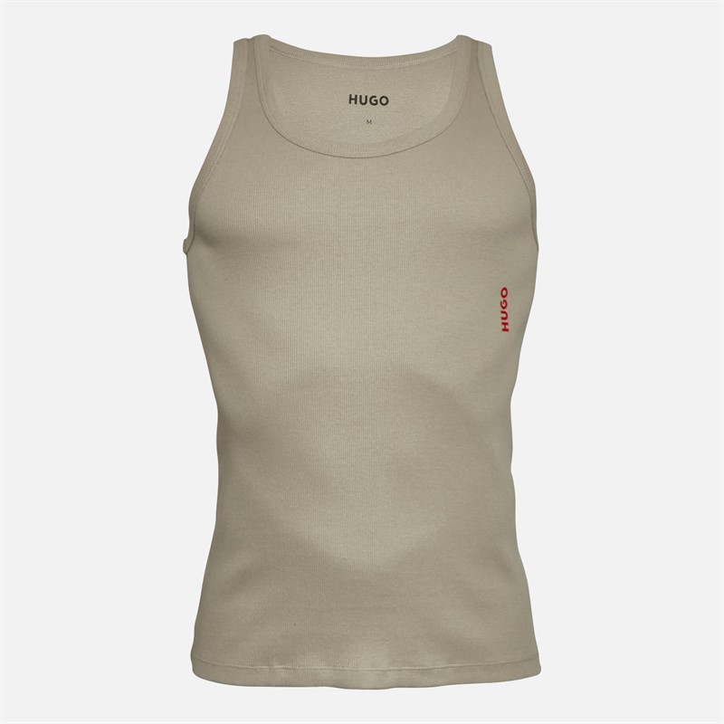HUGO Mens Three Pack Tank Tops Pink/White