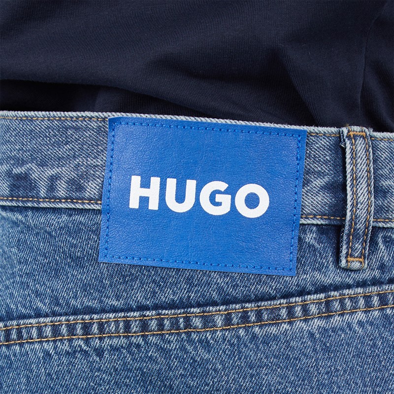 HUGO Herre Nate Løstsiddende Jeans Bright Blue