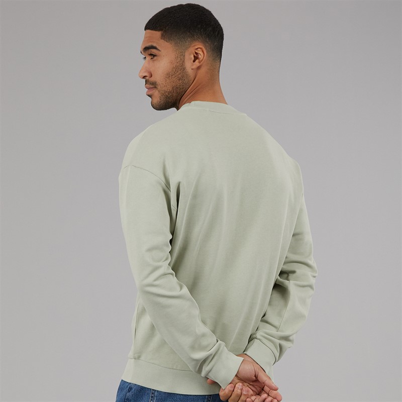 HUGO Herren Nierofix Sweatshirt Open Green