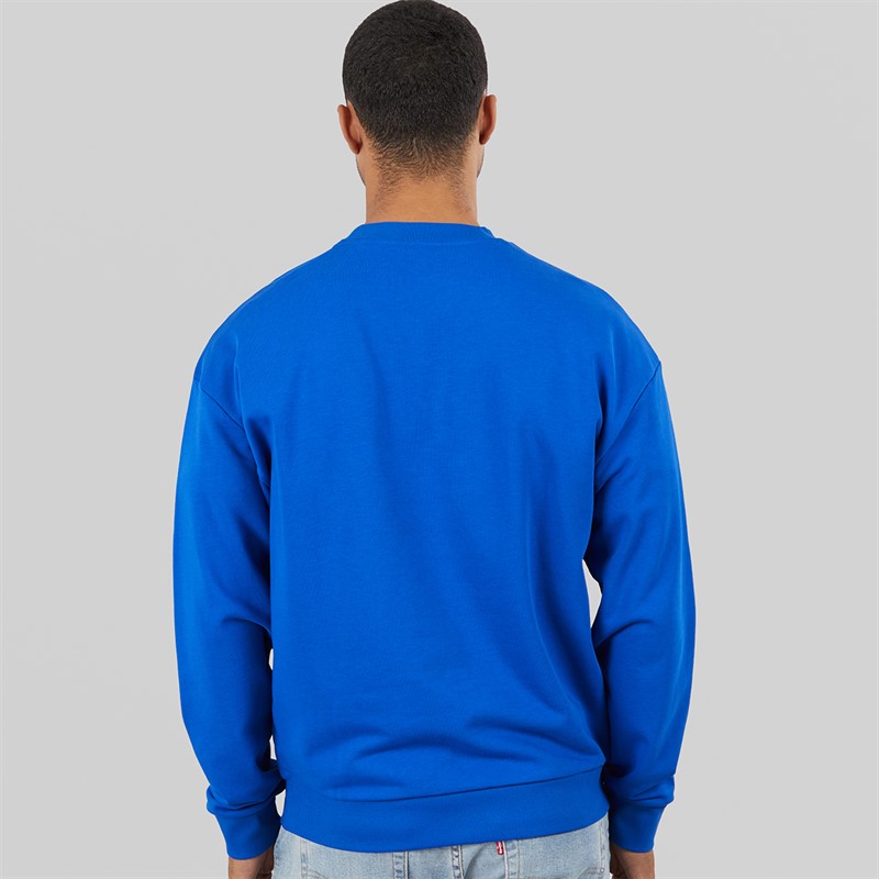 HUGO Herre Namenex Sweatshirt Open Blue