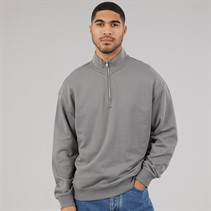 HUGO Herre Durty244 Halv lynlås sweatshirt Dark Grey