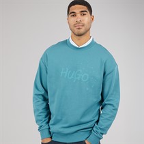 HUGO Herre Nierofix Sweatshirt Turquoise/Aqua