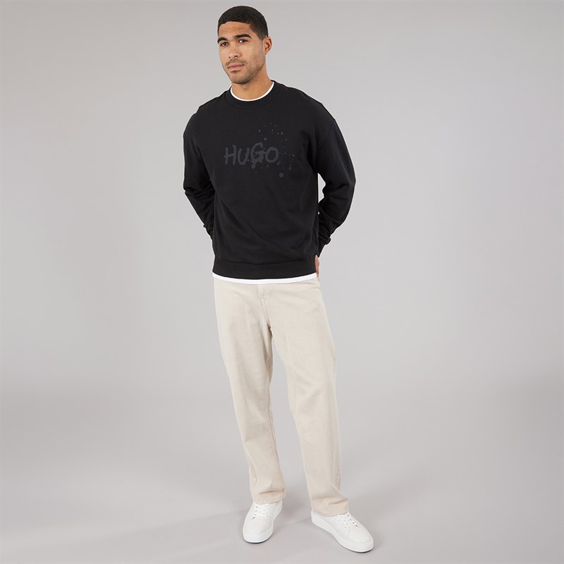 HUGO Herre Nierofix Sweatshirt Sort