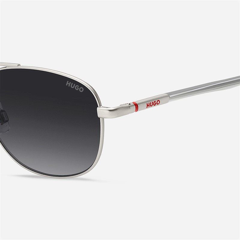 HUGO Mens Navigator Sunglasses Matte Palladium