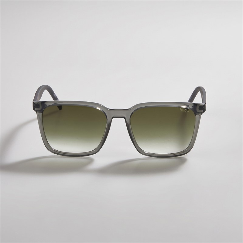 HUGO Mens Rectangular Sunglasses Grey