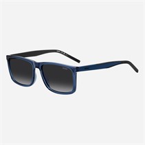 HUGO Mens Rectangular Sunglasses Blue