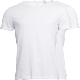 Emporio Armani Heren Twee Pack T Shirt Wit emporio armani kopen in de aanbieding