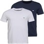 Emporio Armani Herren Zwei Pack T-Shirt Navy/Weiß