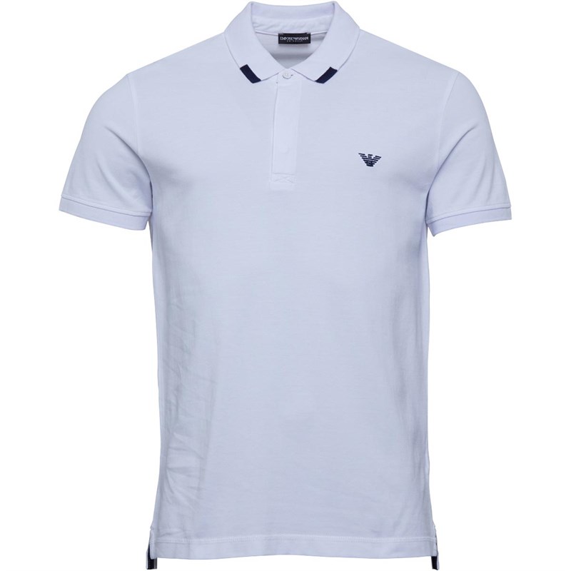 Buy Emporio Armani Mens Small Logo Polo White