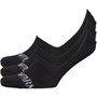 Emporio Armani Mens Three Pack Invisible Socks Black