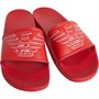 Emporio Armani Męskie Slides Slider Sandały Czerwony