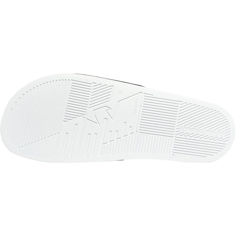 Emporio Armani Junior Boys Slides White