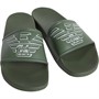 Emporio Armani Slider Sandales Slides Homme Vert Sauge