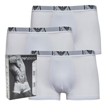 Emporio Armani Mens Three Pack Trunks White/White/White